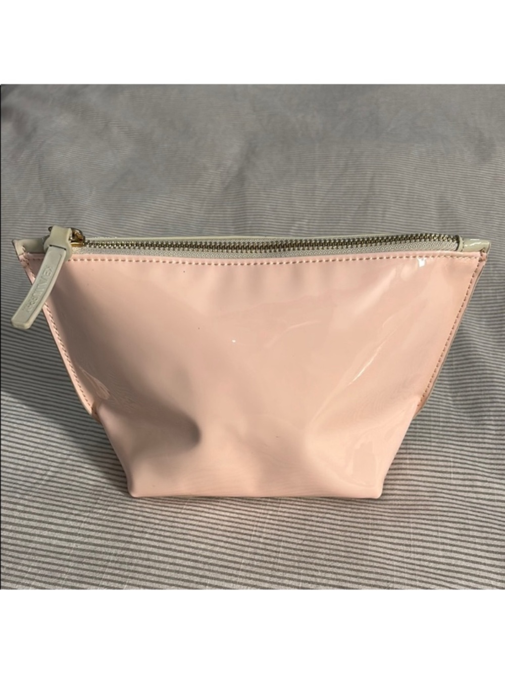 KEVIN MURPHY Chic Pink & cream Cosmetic Pouch make up bag top zipper toiletries